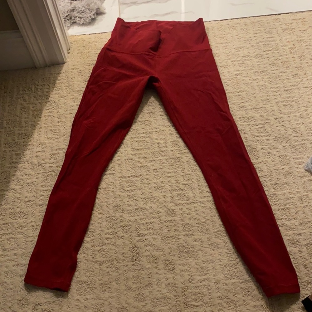 Lululemon red leggings